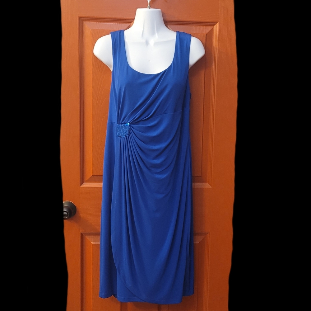 Dazzling blue dress size 12 Connected Apparel